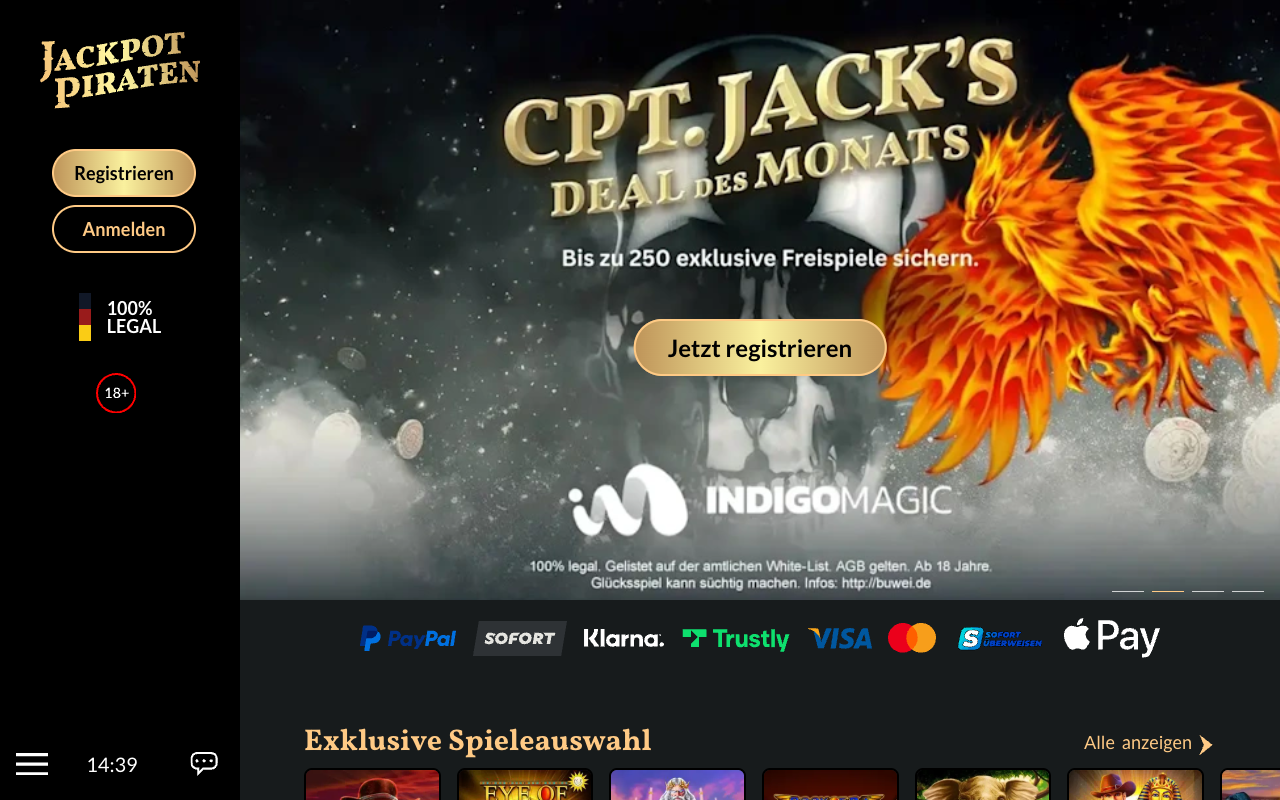JackpotPiraten Startseite